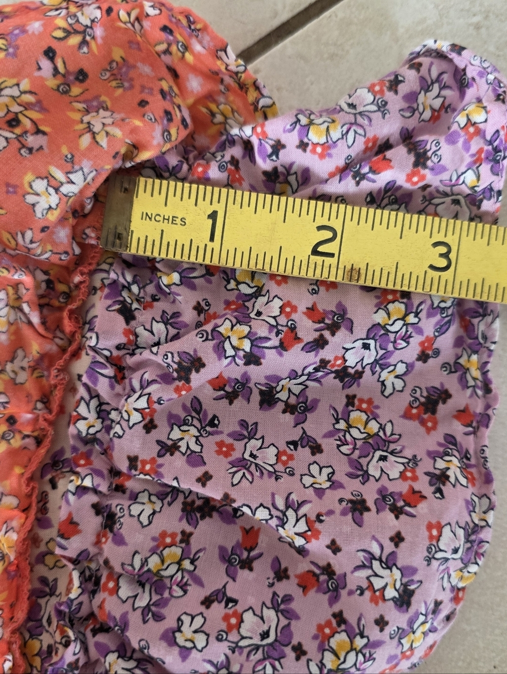 Ann Taylor Floral Ruffled V-Neck Sleeveless Top Cotton Ditzy Print Blouse - Picture 10 of 14